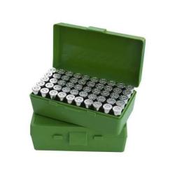 Boite de rangement MTM calibre 44mag/45L colt/44spec. 50 cartouches