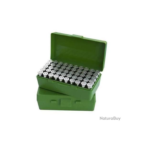 Boite de rangement MTM calibre 44mag/45L colt/44spec. 50 cartouches