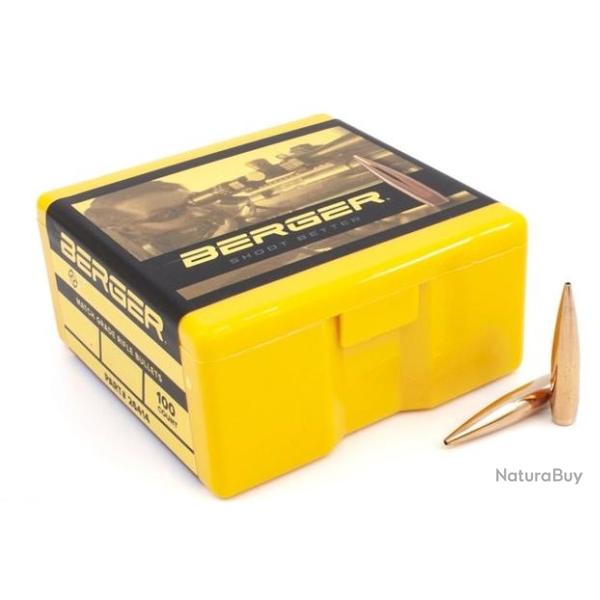 Ogives BERGER HYBRID TARGET - Cal: .30 (.308") - Par boite de 100 168GR (10.89grammes)