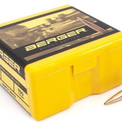 Ogives BERGER HYBRID TARGET - Cal: .30 (.308") - Par boite de 100 185GR (11,99grammes)
