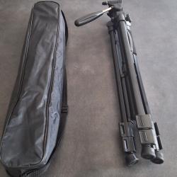 Tr&eacute;pied professionnel Rayrow m&eacute;tal pliable et ajustable 57cm / 160cm