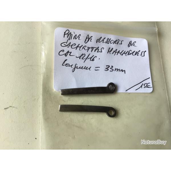 VENDU PAR LE-CUIRASSIER PAIRE DE RESSORTS DE G�CHETTES  POUR FUSILS HAMMERLESS CAL12/16