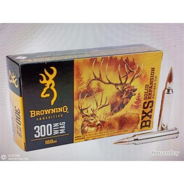 Browning BXS 300 win mag 180gr 20 munitions