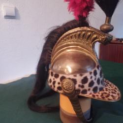 CASQUE D'OFFICIER  DE DRAGONS  DE LA LIGNE 1 ERE EMPIRE