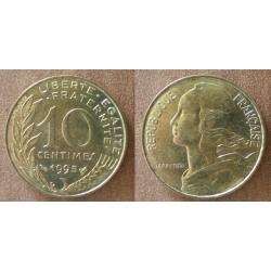 France 10 Centimes 1995 Lagriffoul Franc Piece Centime Francs