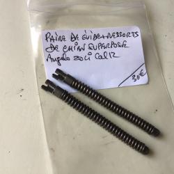 VENDU PAR LE-CUIRASSIER PAIRE DE GUIDES AVEC RESSORTS CHIENS FUSIL ANGELO ZOLI SUPERPOS&Eacute; CALIBRE 12