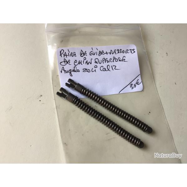 VENDU PAR LE-CUIRASSIER PAIRE DE GUIDES AVEC RESSORTS CHIENS FUSIL ANGELO ZOLI SUPERPOS� CALIBRE 12