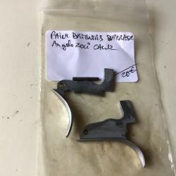 VENDU PAR LE-CUIRASSIER PAIRE DE DETENTES AVEC GOUPILLE FUSIL ANGELO ZOLI SUPERPOS&Eacute; CALIBRE 12
