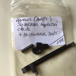 VENDU PAR LE-CUIRASSIER  ARMEUR DROIT + D&Eacute;CLENCHEUR  FUSIL ANGELO ZOLI SUPERPOS&Eacute; CALIBRE 12