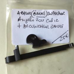 VENDU PAR LE-CUIRASSIER  ARMEUR GAUCHE + D&Eacute;CLENCHEUR  FUSIL ANGELO ZOLI SUPERPOS&Eacute; CALIBRE 12