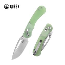 Couteau Kubey Stalker Lame Acier D2 Manche G10 Jade Crossbar Lock KUB504C