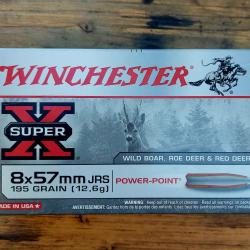Balles de chasse Winchester Super X 8&times;57mm JRS Power-Point