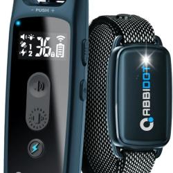 Collier de Dressage Chien Port&eacute;e 1000m 36 Niveaux 4 Modes Bip Vibration Stimulation &Eacute;tanche IPX7