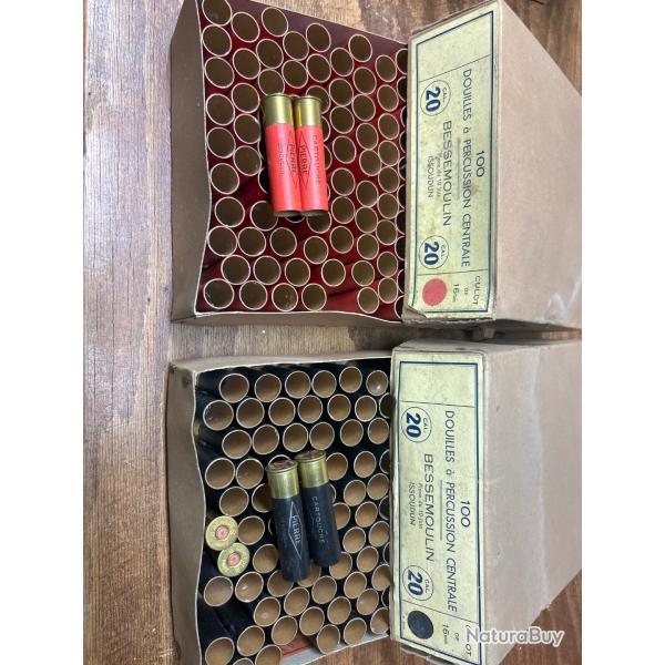 Douille de Chasse calibre 20 en carton