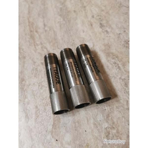 Lot de 3  chokes Teagues browning cal 12 invector +