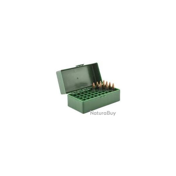 Boite de rangement de 50 cartouches 6mm / 32. 40. 7.62x39