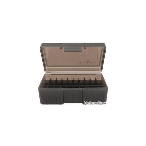Boite de rangement x50 cartouches calibre 38/357 FRANKFORD noire