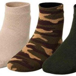 Pack 3 chaussettes vert/beige/camo TREELAND-43/46