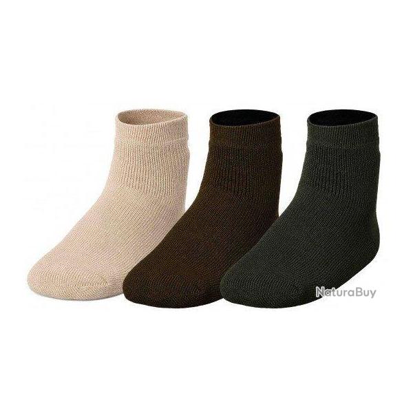 Pack 3 chaussettes vert/marron/beige TREELAND-43/46