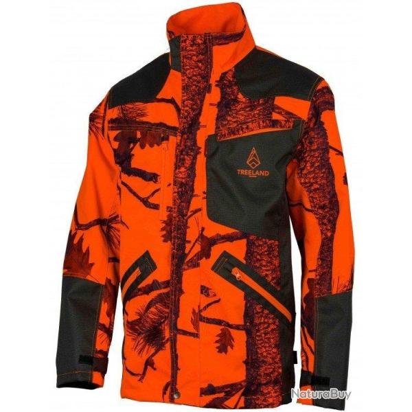 Veste de traque femme Wild Spirit camo orange Fire TREELAND-XS