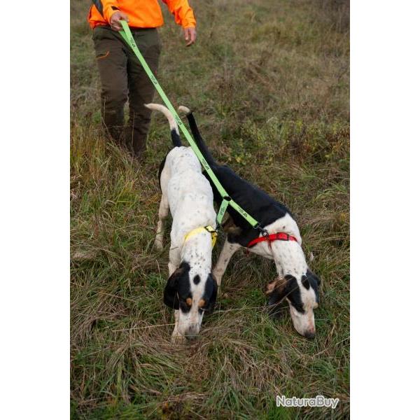 Laisse accouple double Wild Tracker X-Plore 140 cm