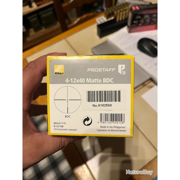 Lunette Nikon prostaff 4-12x40