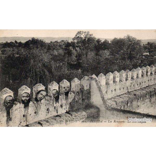 Carte Postale Oujda Les Remparts Les T�tes Coup�es - N�8663