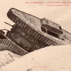 Carte postale: Tank allemand captur&eacute; - N&deg;7926
