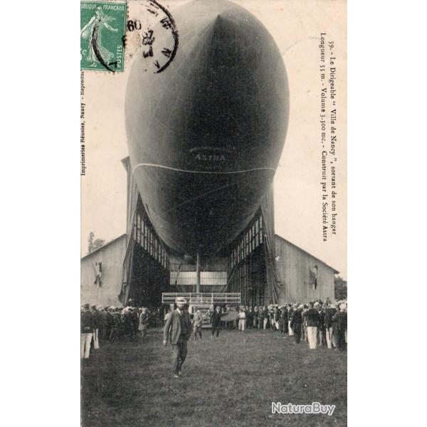 Carte Postale Ancienne - Dirigeable Astra "Ville de Nancy" - N�7926