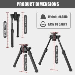 Super promo (c ) !!!!  Bipied de style Magpul fixation M LOOK  ( couleur noir )