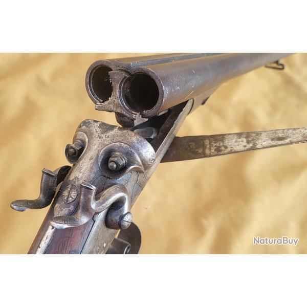 Fusil a chiens percussion centrale Calibre 20