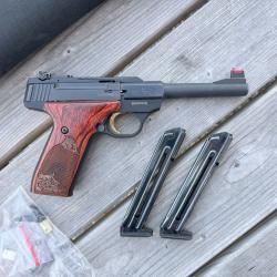 OCCASION - Pistolet Browning Buckmark Rosewood Cal. 22LR + 2 chargeurs 10 coups