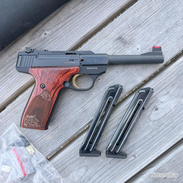 OCCASION - Pistolet Browning Buckmark Rosewood Cal. 22LR + 2 chargeurs 10 coups