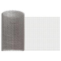 &Eacute;cran en maille 20 x 200 cm 3 Mesh Acier Inoxydable 201 Argent&eacute;