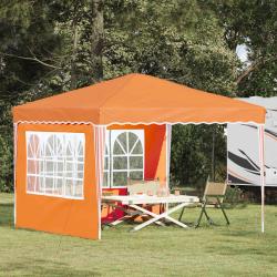 Tente de f&ecirc;te pop-up 288 x 288 x 245 cm Orange Tissu Oxford