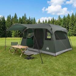 Tente tunnel Vert arm&eacute;e 366 x 244 x 198 cm Polyester et Acier