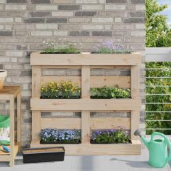 Caisses &agrave; fleurs pour palettes Euro 24 pcs Noir