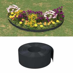 Bordures 25 m 20 cm PE Noir