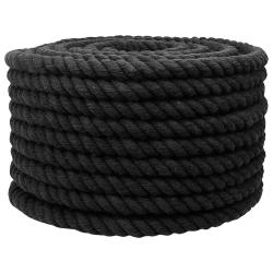 Corde Noir 1,6 x 1,6 x 5000 cm Coton
