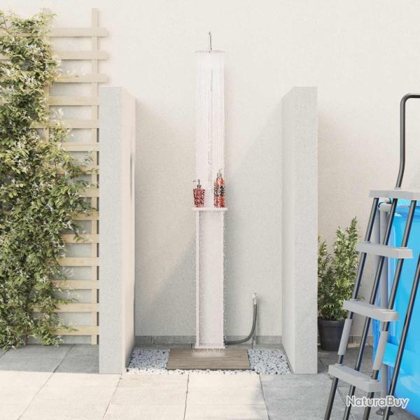 Douche d'ext�rieur 246 cm Blanc