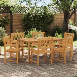 Chaises de jardin 6 pcs Naturel Bois d'Acacia Massif