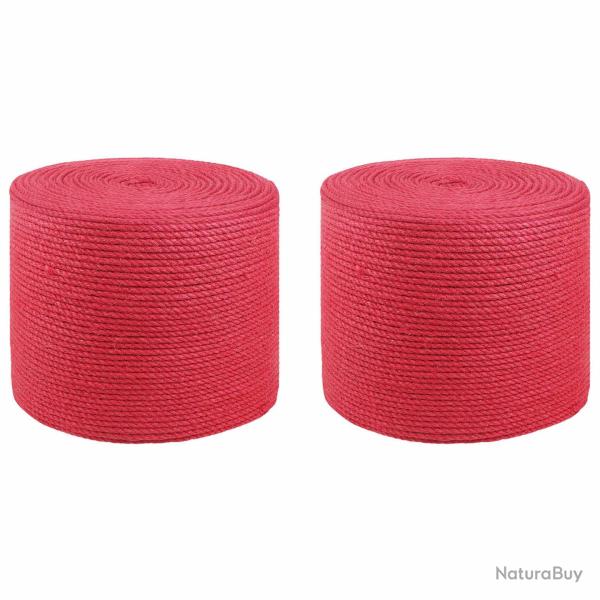Corde en Jute 2 pcs Rouge Jute 100% Tossa