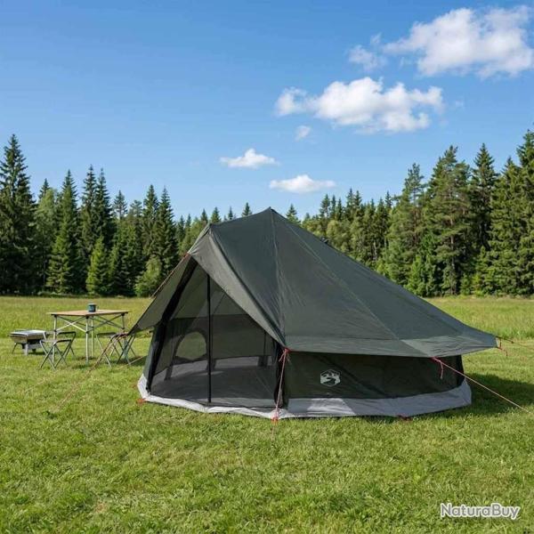 Tente Tipi Vert arm�e 800 x 800 x 430 cm Polyester et Acier