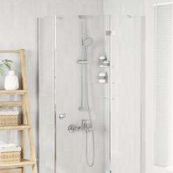 Ensemble de Douche Chrome 150 cm Acier inoxydable