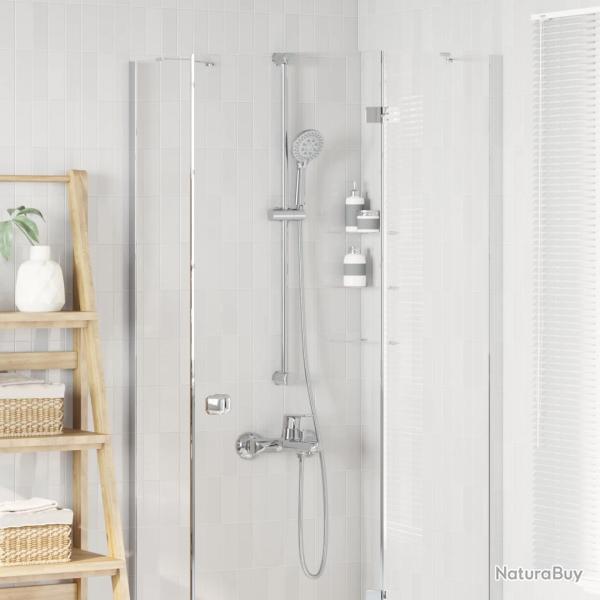 Ensemble de Douche Chrome 150 cm Acier inoxydable