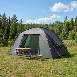 Tente Cabane avec toit Vert arm&eacute;e 400 x 210 x 180 cm Polyester