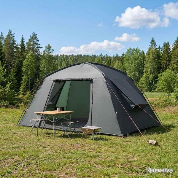 Tente Cabane avec toit Vert arm�e 400 x 210 x 180 cm Polyester