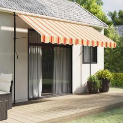 Tissu de remplacement de cantonni&egrave;re d'auvent jaune orange 3,5m