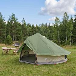 Tente Tipi avec toit Vert 700 x 700 x 395 cm Polyester et Acier