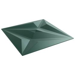 Panneaux muraux &Eacute;toile 24 pcs Vert &Eacute;toile 50 x 50 cm Mousse XPS